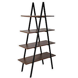 Glitzhome 4-Tier Bookcases and Ladder Shelves