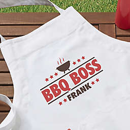 BBQ Boss Personalized Adult Apron
