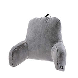 UGG® Dawson Tipped Faux Fur Backrest Pillow in Charcoal