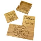 Alternate image 0 for Totally Bamboo California Puzzle 5-Piece Coaster Set