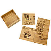 Totally Bamboo Puzzle 5-Piece Coaster Set Collection