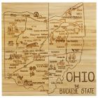 Alternate image 2 for Totally Bamboo Ohio Puzzle 5-Piece Coaster Set