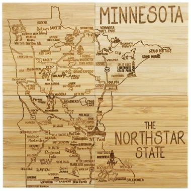 Totally Bamboo Minnesota Puzzle 5-Piece Coaster Set. View a larger version of this product image.