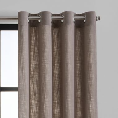 Mercantile Hawthorne 63-Inch Grommet Light Filtering Lined Curtain Panel in Mocha (Single). View a larger version of this product image.