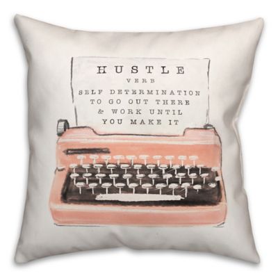 14X18 inch DENIM Hustle Hard pillow Throw Pillow Decorative Pillow
