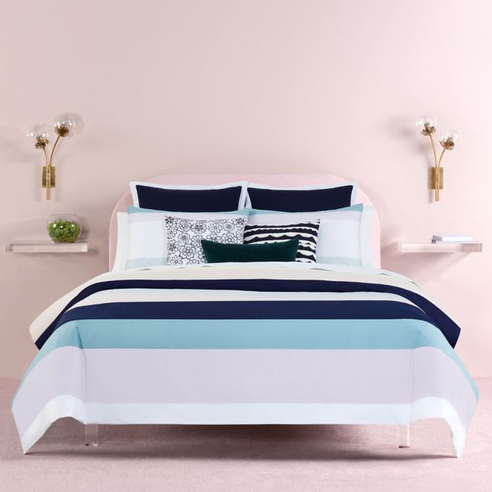 kate spade new york Dusk Stripe 3Piece Reversible Comforter Set Bed