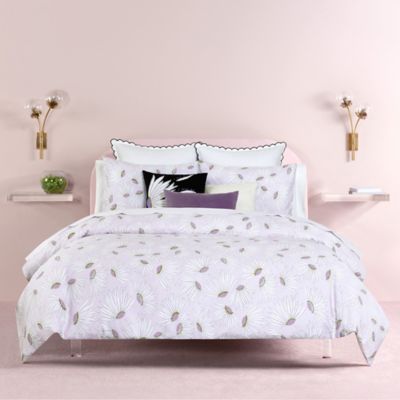 kate spade new york Falling Flowers 3-Piece King Comforter Set in Lavender  | Bed Bath & Beyond