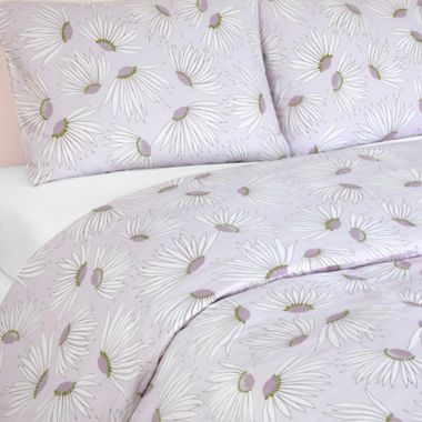 kate spade new york Falling Flowers 3-Piece King Comforter Set in Lavender  | Bed Bath & Beyond
