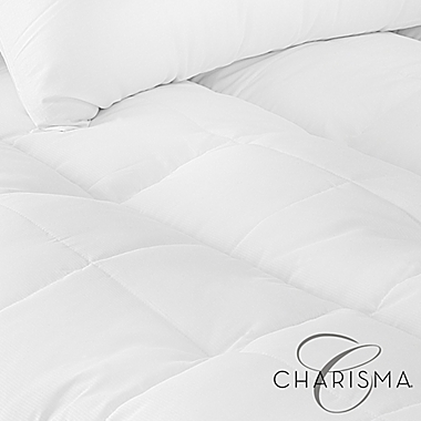 Charisma&reg; 3.5-Inch Memory Foam Cluster and Gel Fiber Waterproof California King Mattress Topper. View a larger version of this product image.