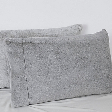 UGG&reg; Polar Standard Pillowcase in Glacier Grey. View a larger version of this product image.