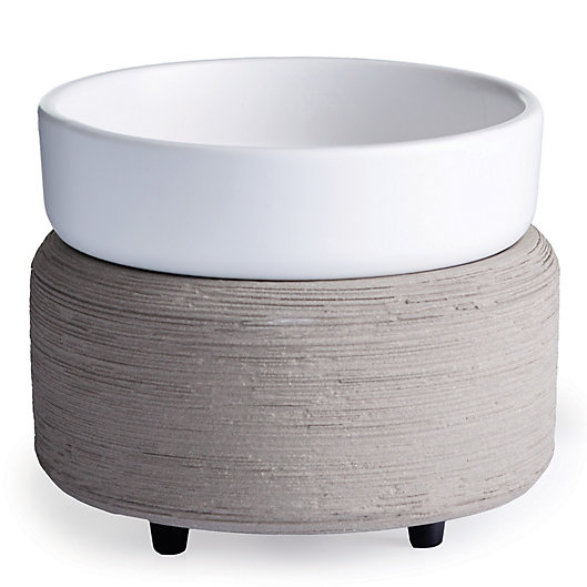 Alternate image 1 for 2-in-1 Classic Fragrance Warmer in Grey Texture