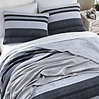 Alternate image 1 for Nautica&reg; Ardmoore Reversible 2-Piece Twin Quilt Set in Dark Grey