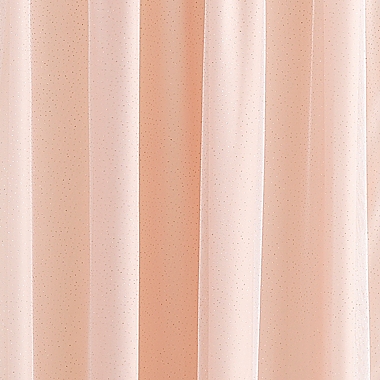Levtex Baby&reg; Sparkle Overlay 84-Inch Window Curtain Panel in Blush/Gold. View a larger version of this product image.