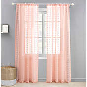 Levtex Baby&reg; Tufted Overlay 84-Inch Window Curtain Panel in Pink