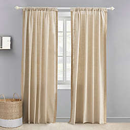 Levtex Baby® Burlap 84-Inch Window Curtain Panel with Trim in Natural