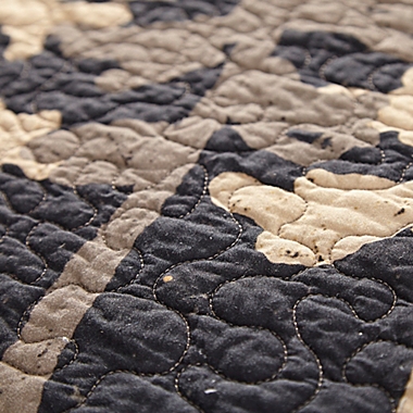 Donna Sharp Moonlit Cabin Quilt in Black. View a larger version of this product image.