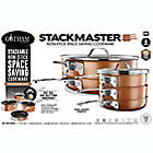 Alternate image 6 for Gotham&trade; Steel Stackmaster Nonstick Aluminum 8-Piece Cookware Set in Copper/Black