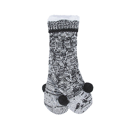 Alternate image 1 for Bee & Willow™ Patterned Lounge Socks in Black