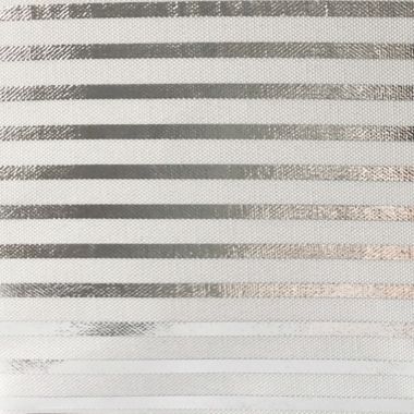 Closet Complete Stripe Canvas Diaper Caddy in Silver. View a larger version of this product image.