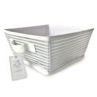 Alternate image 0 for Closet Complete Stripe Canvas Diaper Caddy in Silver