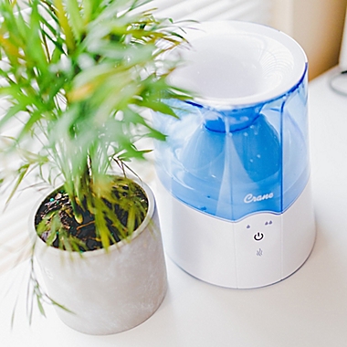 Crane 0.5-Gallon Warm Mist Humidifier in Blue/White. View a larger version of this product image.