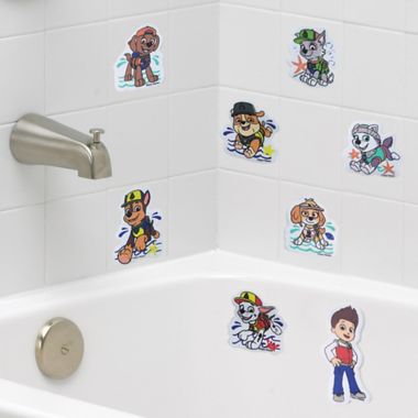 Nickelodeon&trade; PAW Patrol&trade; 8-Piece Foam Bath Cling Set. View a larger version of this product image.