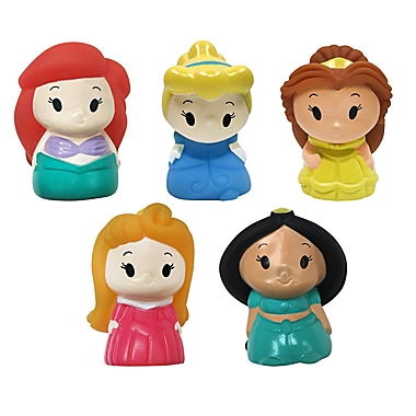 Disney&reg; 5-Piece Princess Bath Finger Puppet Set. View a larger version of this product image.