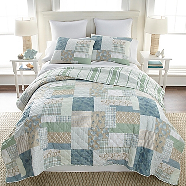 Donna Sharp Tidepool 3-Piece Reversible Quilt Set | Bed Bath and Beyond ...