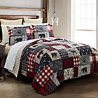 Alternate image 1 for Donna Sharp&reg; Timber 3-Piece Reversible King Quilt Set in Red