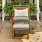 Alternate image 5 for Forest Gate&trade; Patio Wood Chair and Ottoman in Brown