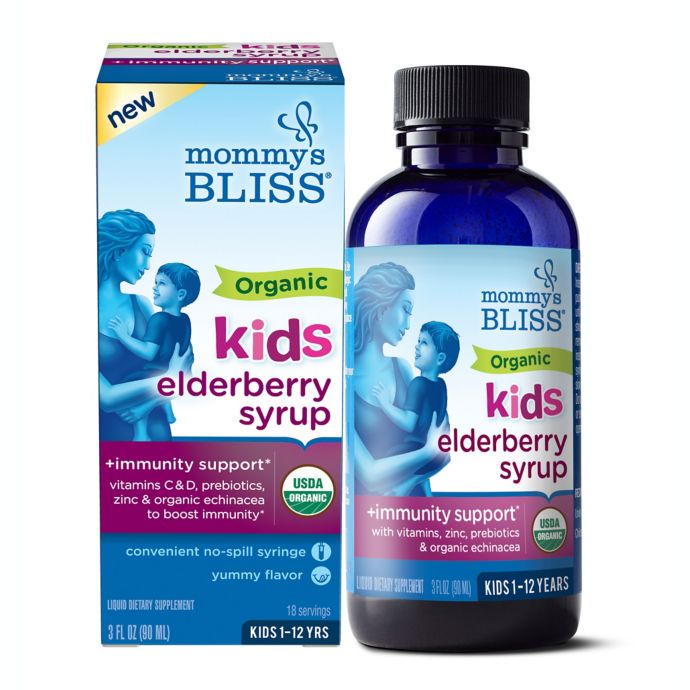 Mommys Bliss 3 Fl Oz Organic Kids Elderberry Syrup Buybuy Baby