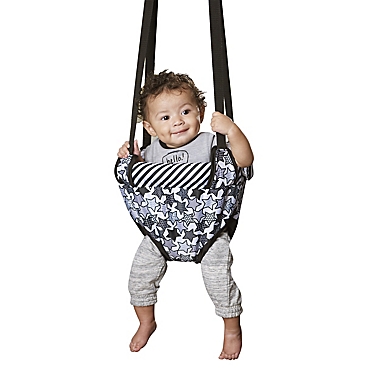 Evenflo&reg; ExerSaucer&reg; Star Power Doorway Jumper in Grey. View a larger version of this product image.