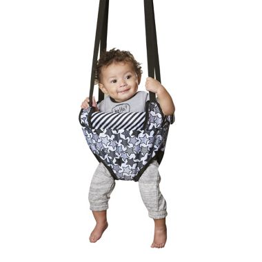 Evenflo&reg; ExerSaucer&reg; Star Power Doorway Jumper in Grey. View a larger version of this product image.