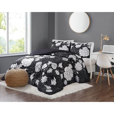 Christian Siriano NY&reg; Blooms 3-Piece Full/Queen Comforter Set. View a larger version of this product image.