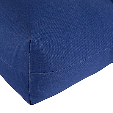 Greendale Home Fashions Outdoor High Back Chair Cushion in Blue. View a larger version of this product image.