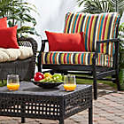 Alternate image 4 for Greendale Home Fashions Stripe 2-Piece Outdoor Deep Seat Cushion Set