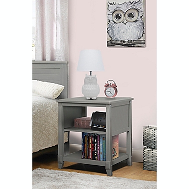 Sorelle Berkley Nightstand in Grey. View a larger version of this product image.