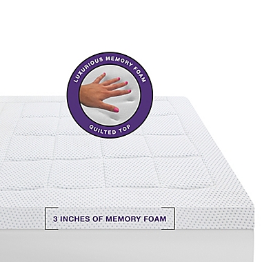SensorPEDIC 3-Zone Memory Foam Twin Mattress Topper. View a larger version of this product image.