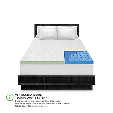 SensorPEDIC Ultimate Cooling 3-Inch Memory Foam Mattress Topper. View a larger version of this product image.