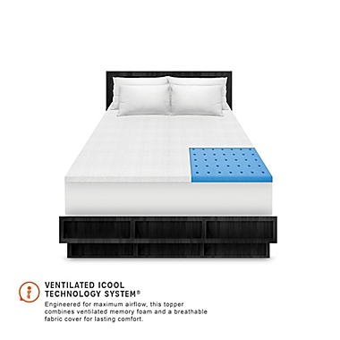 SensorPEDIC 1.5-Inch Coolest Comfort Memory Foam California King Mattress Topper. View a larger version of this product image.