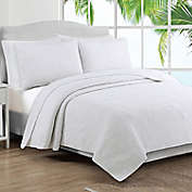 Estate Collection Seaside 3-Piece Full/Queen Quilt Set in White