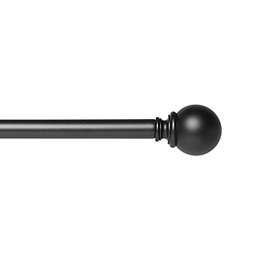 Umbra&reg; Cafe 18 to 28-Inch Adjustable Curtain Rod in Black. View a larger version of this product image.