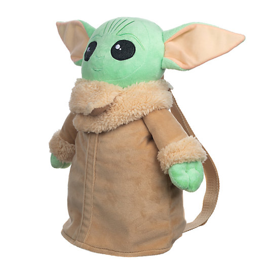 Alternate image 1 for Star Wars™ The Mandalorian™ The Child (AKA Baby Yoda) Plush Backpack in Green/Brown