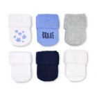 Alternate image 0 for goldbug&trade; Size 0-3M 6-Pack Folded Cuff Socks in Blue Terry