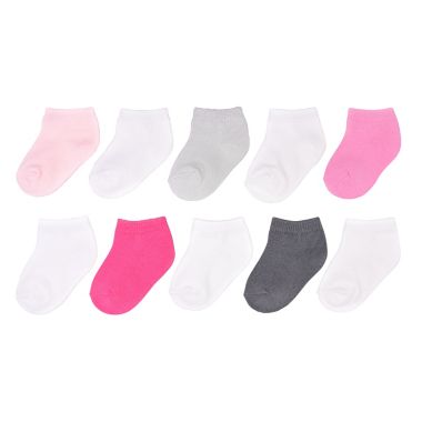 goldbug&trade; Size 2-4Y 10-Pack Ankle Socks in Pink. View a larger version of this product image.