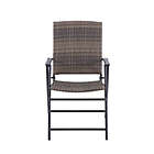 Alternate image 3 for Barrington Wicker Folding Patio Chair in Natural Brown