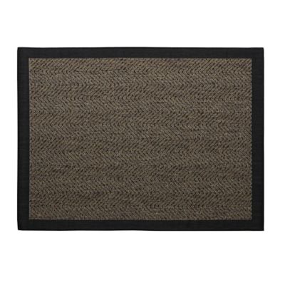 Madison Park Dover Indoor/Outdoor Area Rug in Natural/Black