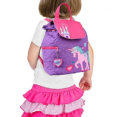 Stephen Joseph&reg; Unicorn Embroidered Kid&#39;s Backpack in Purple. View a larger version of this product image.