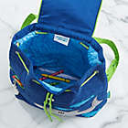 Alternate image 1 for Stephen Joseph&reg; Shark Embroidered Kid&#39;s Backpack in Blue