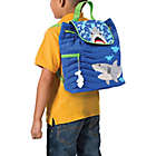 Alternate image 2 for Stephen Joseph&reg; Shark Embroidered Kid&#39;s Backpack in Blue
